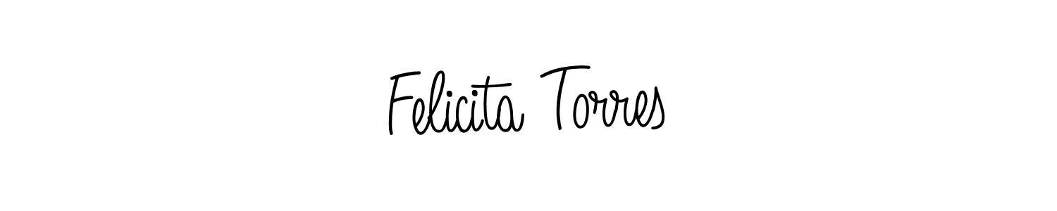 Design your own signature with our free online signature maker. With this signature software, you can create a handwritten (Angelique-Rose-font-FFP) signature for name Felicita Torres. Felicita Torres signature style 5 images and pictures png