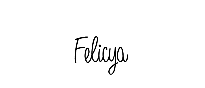 How to make Felicya name signature. Use Angelique-Rose-font-FFP style for creating short signs online. This is the latest handwritten sign. Felicya signature style 5 images and pictures png