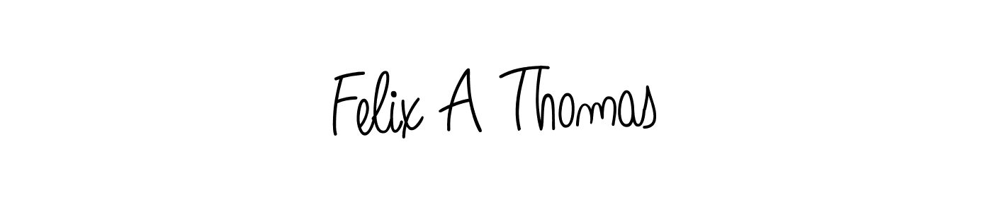 Use a signature maker to create a handwritten signature online. With this signature software, you can design (Angelique-Rose-font-FFP) your own signature for name Felix A Thomas. Felix A Thomas signature style 5 images and pictures png