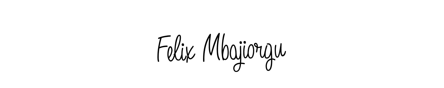 You should practise on your own different ways (Angelique-Rose-font-FFP) to write your name (Felix Mbajiorgu) in signature. don't let someone else do it for you. Felix Mbajiorgu signature style 5 images and pictures png