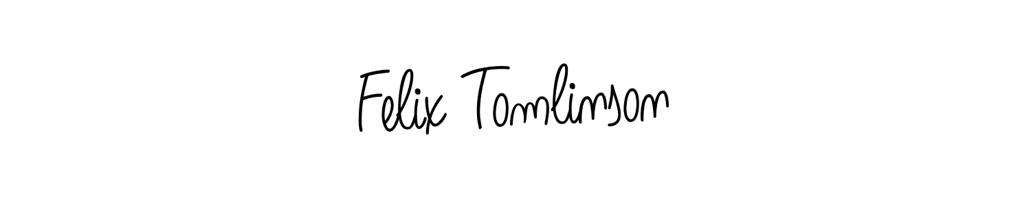 Use a signature maker to create a handwritten signature online. With this signature software, you can design (Angelique-Rose-font-FFP) your own signature for name Felix Tomlinson. Felix Tomlinson signature style 5 images and pictures png