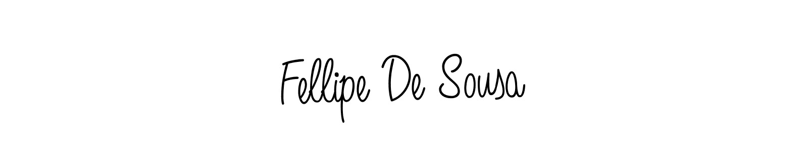 Create a beautiful signature design for name Fellipe De Sousa. With this signature (Angelique-Rose-font-FFP) fonts, you can make a handwritten signature for free. Fellipe De Sousa signature style 5 images and pictures png