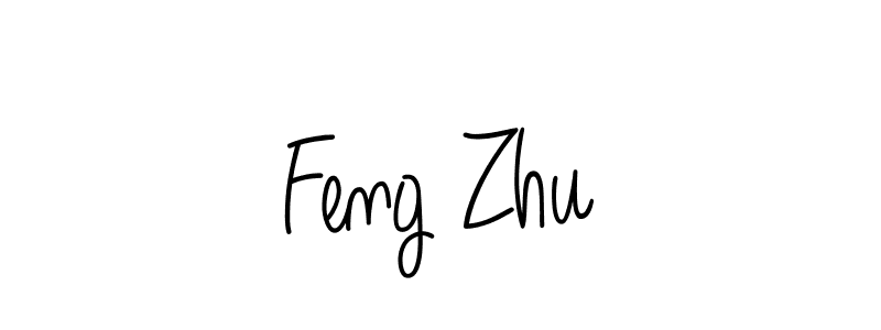 Create a beautiful signature design for name Feng Zhu. With this signature (Angelique-Rose-font-FFP) fonts, you can make a handwritten signature for free. Feng Zhu signature style 5 images and pictures png