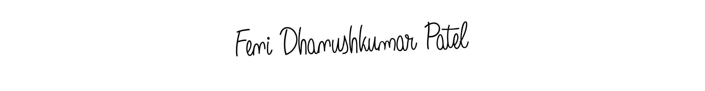 Make a beautiful signature design for name Feni Dhanushkumar Patel. Use this online signature maker to create a handwritten signature for free. Feni Dhanushkumar Patel signature style 5 images and pictures png