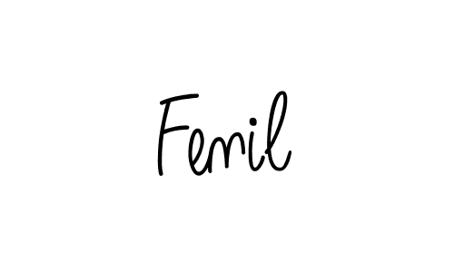 How to make Fenil name signature. Use Angelique-Rose-font-FFP style for creating short signs online. This is the latest handwritten sign. Fenil signature style 5 images and pictures png