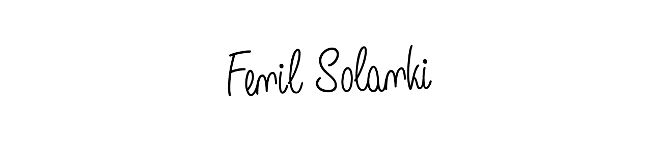 Also we have Fenil Solanki name is the best signature style. Create professional handwritten signature collection using Angelique-Rose-font-FFP autograph style. Fenil Solanki signature style 5 images and pictures png