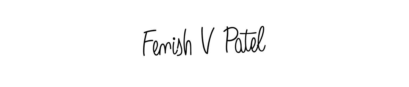 Also You can easily find your signature by using the search form. We will create Fenish V Patel name handwritten signature images for you free of cost using Angelique-Rose-font-FFP sign style. Fenish V Patel signature style 5 images and pictures png