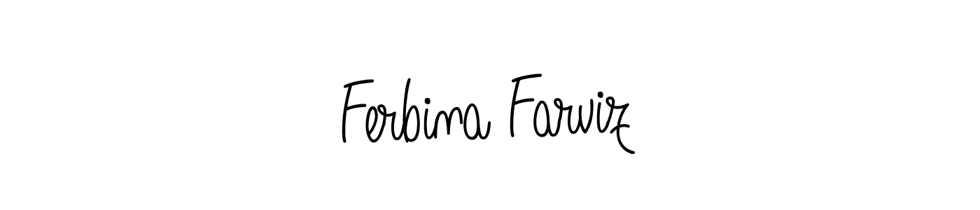 Also we have Ferbina Farviz name is the best signature style. Create professional handwritten signature collection using Angelique-Rose-font-FFP autograph style. Ferbina Farviz signature style 5 images and pictures png