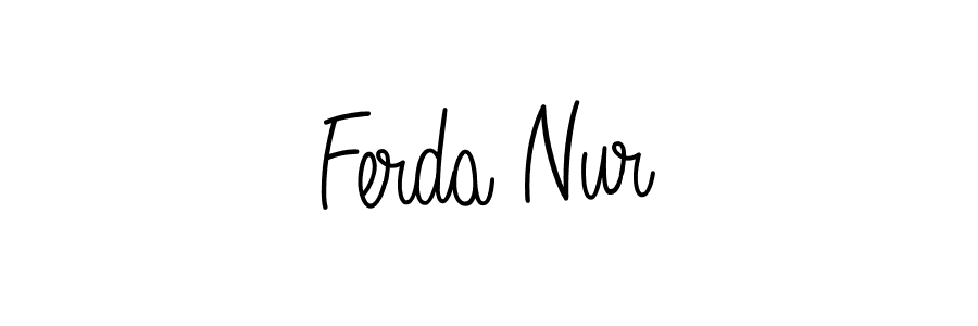 Make a short Ferda Nur signature style. Manage your documents anywhere anytime using Angelique-Rose-font-FFP. Create and add eSignatures, submit forms, share and send files easily. Ferda Nur signature style 5 images and pictures png