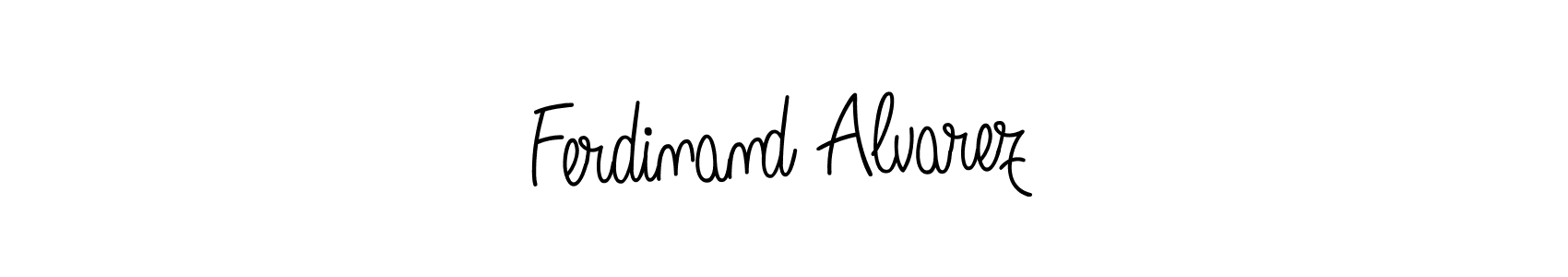 How to make Ferdinand Alvarez name signature. Use Angelique-Rose-font-FFP style for creating short signs online. This is the latest handwritten sign. Ferdinand Alvarez signature style 5 images and pictures png