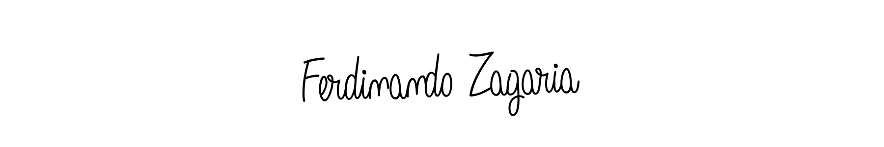 Design your own signature with our free online signature maker. With this signature software, you can create a handwritten (Angelique-Rose-font-FFP) signature for name Ferdinando Zagaria. Ferdinando Zagaria signature style 5 images and pictures png