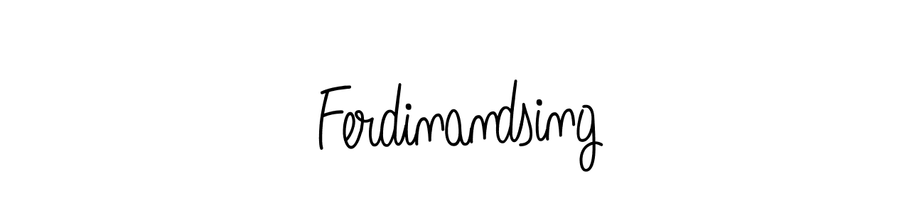 How to make Ferdinandsing name signature. Use Angelique-Rose-font-FFP style for creating short signs online. This is the latest handwritten sign. Ferdinandsing signature style 5 images and pictures png
