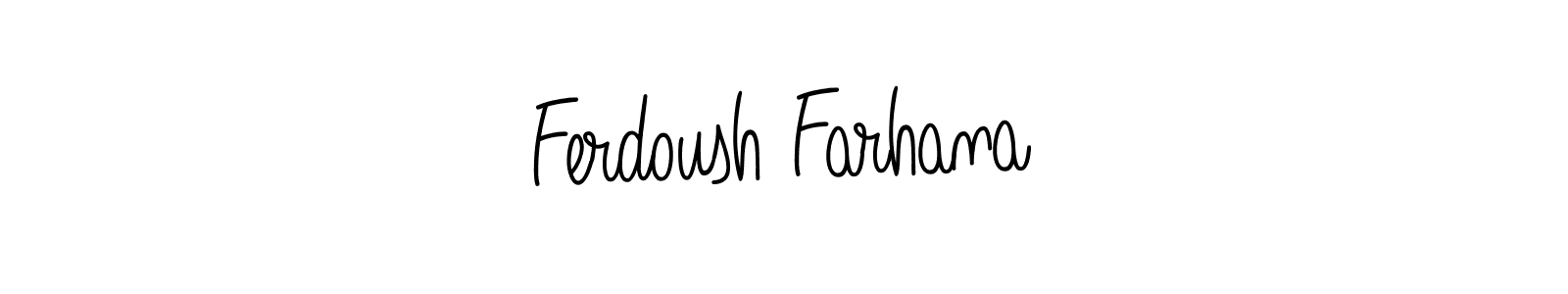 How to make Ferdoush Farhana signature? Angelique-Rose-font-FFP is a professional autograph style. Create handwritten signature for Ferdoush Farhana name. Ferdoush Farhana signature style 5 images and pictures png