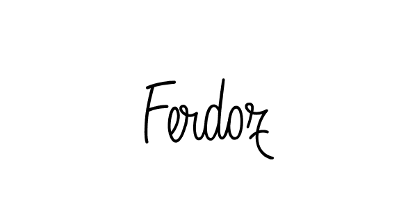 How to make Ferdoz signature? Angelique-Rose-font-FFP is a professional autograph style. Create handwritten signature for Ferdoz name. Ferdoz signature style 5 images and pictures png