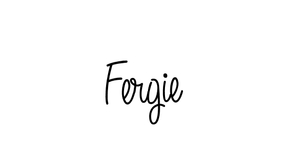Make a beautiful signature design for name Fergie. With this signature (Angelique-Rose-font-FFP) style, you can create a handwritten signature for free. Fergie signature style 5 images and pictures png