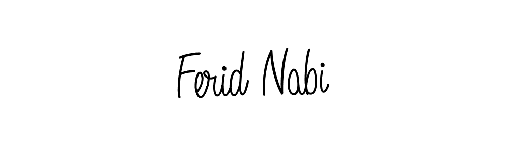 Also we have Ferid Nabi name is the best signature style. Create professional handwritten signature collection using Angelique-Rose-font-FFP autograph style. Ferid Nabi signature style 5 images and pictures png