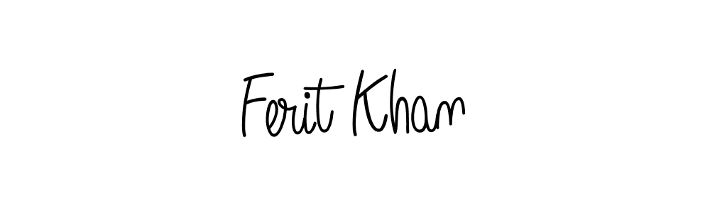 How to make Ferit Khan name signature. Use Angelique-Rose-font-FFP style for creating short signs online. This is the latest handwritten sign. Ferit Khan signature style 5 images and pictures png