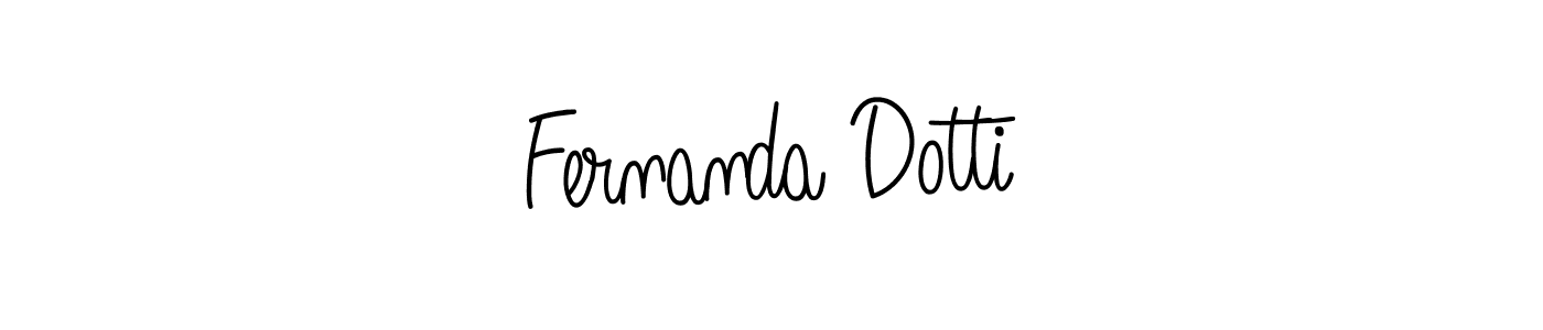 How to make Fernanda Dotti name signature. Use Angelique-Rose-font-FFP style for creating short signs online. This is the latest handwritten sign. Fernanda Dotti signature style 5 images and pictures png