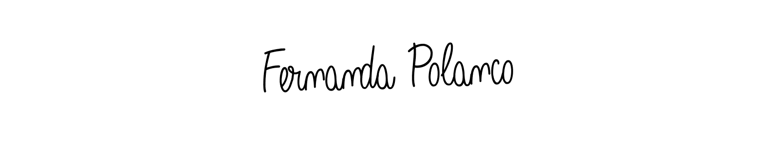 Make a beautiful signature design for name Fernanda Polanco. With this signature (Angelique-Rose-font-FFP) style, you can create a handwritten signature for free. Fernanda Polanco signature style 5 images and pictures png