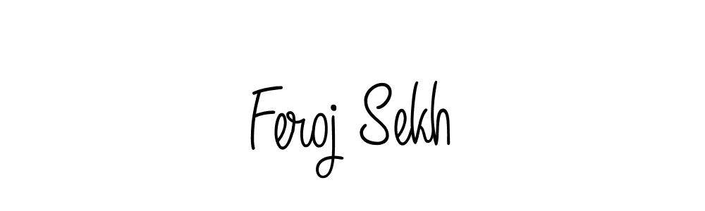 Feroj Sekh stylish signature style. Best Handwritten Sign (Angelique-Rose-font-FFP) for my name. Handwritten Signature Collection Ideas for my name Feroj Sekh. Feroj Sekh signature style 5 images and pictures png