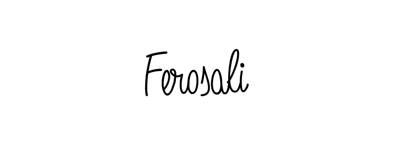 Create a beautiful signature design for name Ferosali. With this signature (Angelique-Rose-font-FFP) fonts, you can make a handwritten signature for free. Ferosali signature style 5 images and pictures png