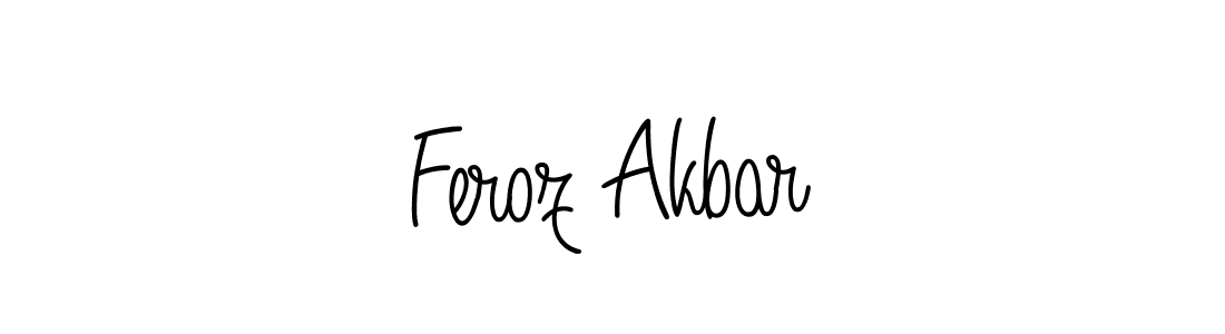 You should practise on your own different ways (Angelique-Rose-font-FFP) to write your name (Feroz Akbar) in signature. don't let someone else do it for you. Feroz Akbar signature style 5 images and pictures png