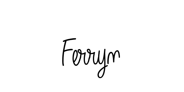How to make Ferryn name signature. Use Angelique-Rose-font-FFP style for creating short signs online. This is the latest handwritten sign. Ferryn signature style 5 images and pictures png