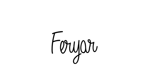 Create a beautiful signature design for name Feryar. With this signature (Angelique-Rose-font-FFP) fonts, you can make a handwritten signature for free. Feryar signature style 5 images and pictures png