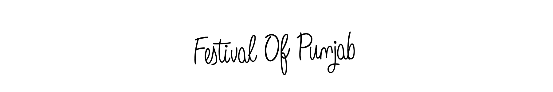 Make a beautiful signature design for name Festival Of Punjab. With this signature (Angelique-Rose-font-FFP) style, you can create a handwritten signature for free. Festival Of Punjab signature style 5 images and pictures png