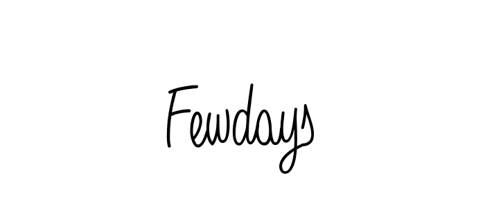 Design your own signature with our free online signature maker. With this signature software, you can create a handwritten (Angelique-Rose-font-FFP) signature for name Fewdays. Fewdays signature style 5 images and pictures png