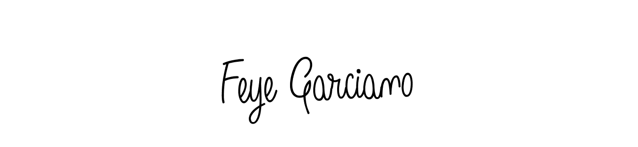 Feye Garciano stylish signature style. Best Handwritten Sign (Angelique-Rose-font-FFP) for my name. Handwritten Signature Collection Ideas for my name Feye Garciano. Feye Garciano signature style 5 images and pictures png