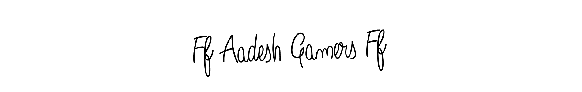 Also we have Ff Aadesh Gamers Ff name is the best signature style. Create professional handwritten signature collection using Angelique-Rose-font-FFP autograph style. Ff Aadesh Gamers Ff signature style 5 images and pictures png