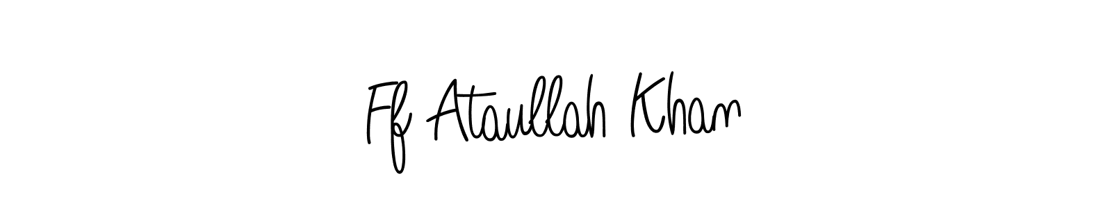 Design your own signature with our free online signature maker. With this signature software, you can create a handwritten (Angelique-Rose-font-FFP) signature for name Ff Ataullah Khan. Ff Ataullah Khan signature style 5 images and pictures png