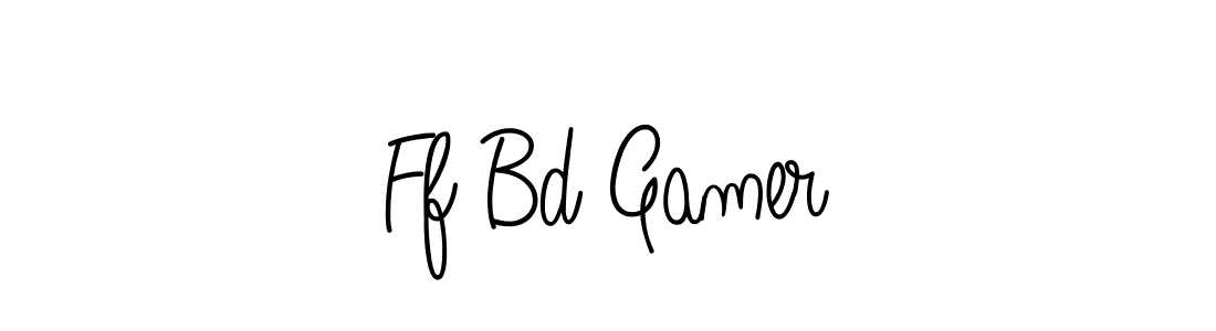 The best way (Angelique-Rose-font-FFP) to make a short signature is to pick only two or three words in your name. The name Ff Bd Gamer include a total of six letters. For converting this name. Ff Bd Gamer signature style 5 images and pictures png