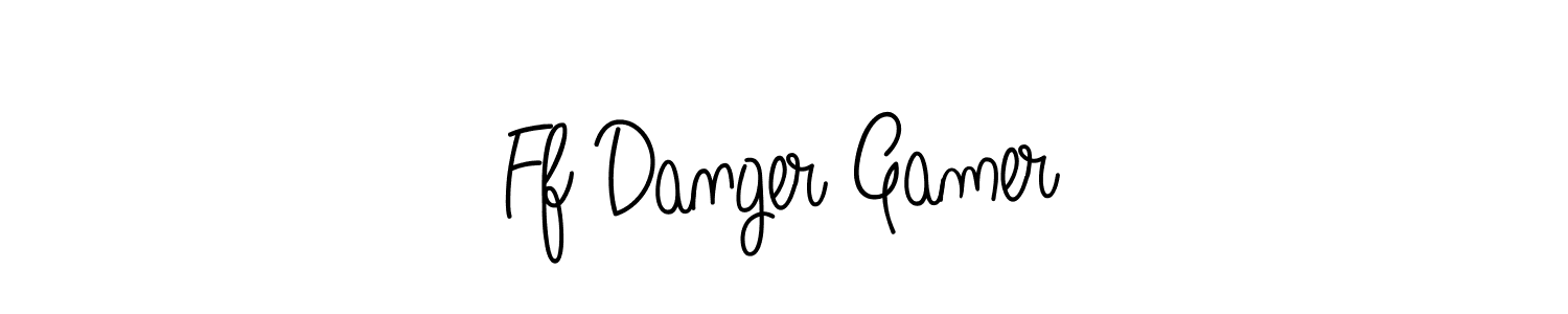 How to make Ff Danger Gamer name signature. Use Angelique-Rose-font-FFP style for creating short signs online. This is the latest handwritten sign. Ff Danger Gamer signature style 5 images and pictures png