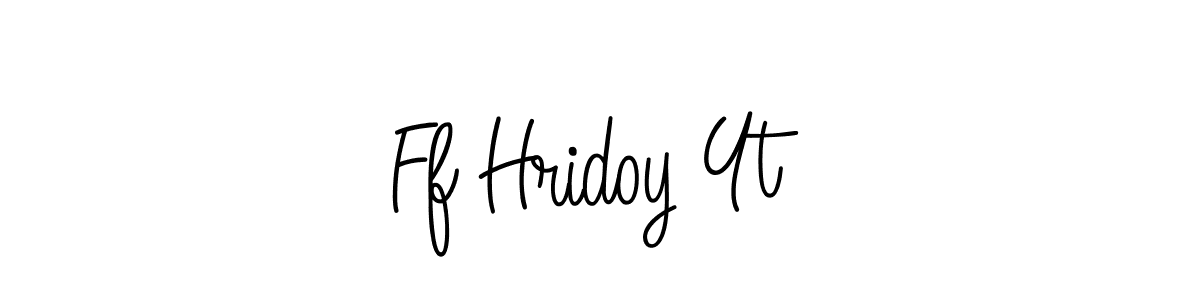 How to make Ff Hridoy Yt name signature. Use Angelique-Rose-font-FFP style for creating short signs online. This is the latest handwritten sign. Ff Hridoy Yt signature style 5 images and pictures png