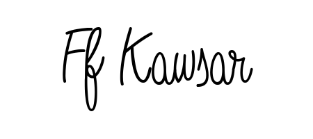 Express your personality with a custom Ff Kawsar signature crafted with Angelique-Rose-font-FFP typography. Free transparent PNG download available. Ff Kawsar signature style 5 images and pictures png