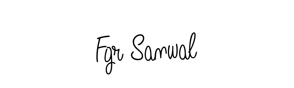 The best way (Angelique-Rose-font-FFP) to make a short signature is to pick only two or three words in your name. The name Fgr Sanwal include a total of six letters. For converting this name. Fgr Sanwal signature style 5 images and pictures png