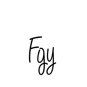 Make a beautiful signature design for name Fgy. With this signature (Angelique-Rose-font-FFP) style, you can create a handwritten signature for free. Fgy signature style 5 images and pictures png