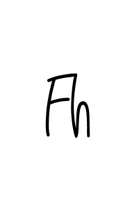 Design your own signature with our free online signature maker. With this signature software, you can create a handwritten (Angelique-Rose-font-FFP) signature for name Fh. Fh signature style 5 images and pictures png