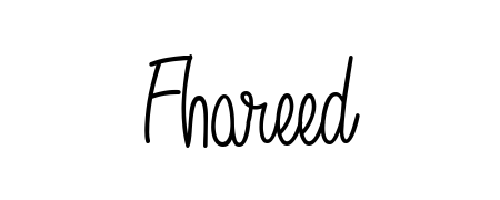 Use a signature maker to create a handwritten signature online. With this signature software, you can design (Angelique-Rose-font-FFP) your own signature for name Fhareed. Fhareed signature style 5 images and pictures png