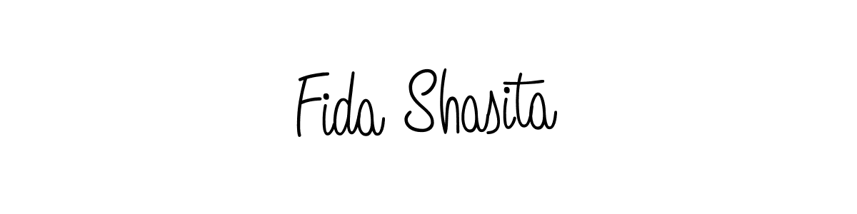 Design your own signature with our free online signature maker. With this signature software, you can create a handwritten (Angelique-Rose-font-FFP) signature for name Fida Shasita. Fida Shasita signature style 5 images and pictures png