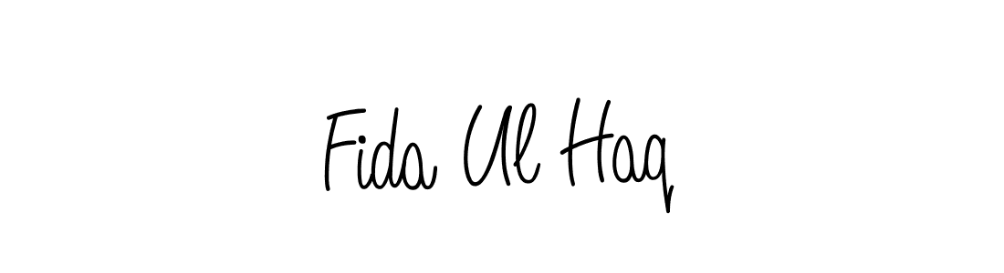 How to make Fida Ul Haq name signature. Use Angelique-Rose-font-FFP style for creating short signs online. This is the latest handwritten sign. Fida Ul Haq signature style 5 images and pictures png