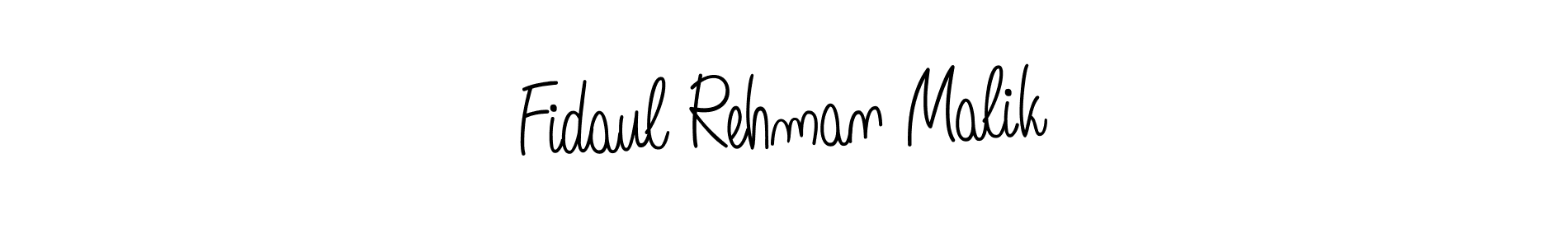 How to make Fidaul Rehman Malik name signature. Use Angelique-Rose-font-FFP style for creating short signs online. This is the latest handwritten sign. Fidaul Rehman Malik signature style 5 images and pictures png