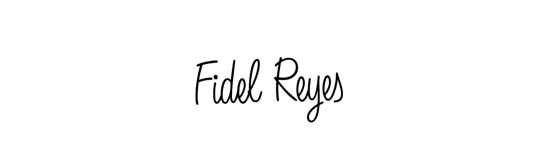 Design your own signature with our free online signature maker. With this signature software, you can create a handwritten (Angelique-Rose-font-FFP) signature for name Fidel Reyes. Fidel Reyes signature style 5 images and pictures png