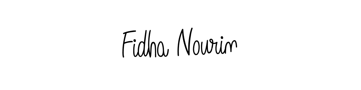 Design your own signature with our free online signature maker. With this signature software, you can create a handwritten (Angelique-Rose-font-FFP) signature for name Fidha Nourin. Fidha Nourin signature style 5 images and pictures png