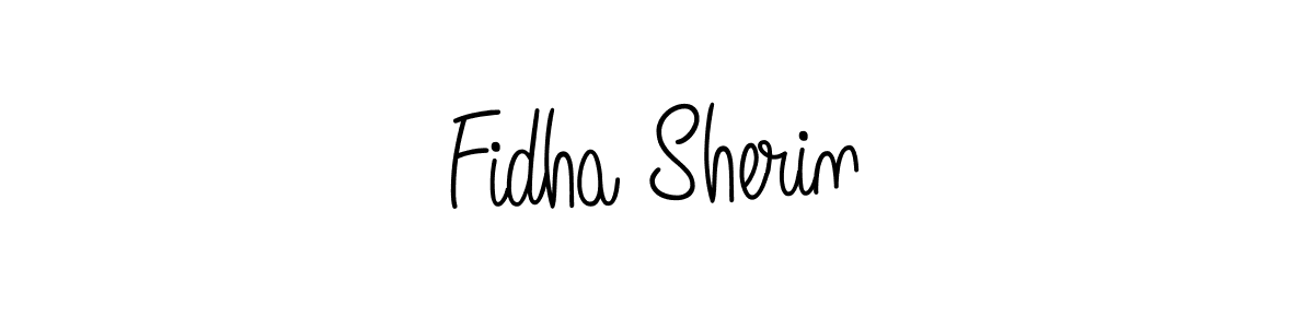 The best way (Angelique-Rose-font-FFP) to make a short signature is to pick only two or three words in your name. The name Fidha Sherin include a total of six letters. For converting this name. Fidha Sherin signature style 5 images and pictures png