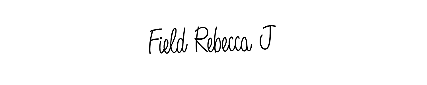 How to make Field Rebecca J signature? Angelique-Rose-font-FFP is a professional autograph style. Create handwritten signature for Field Rebecca J name. Field Rebecca J signature style 5 images and pictures png