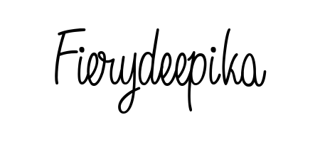 Create a personalized artistic stamp with Fierydeepika in Angelique-Rose-font-FFP font. Perfect for visual artists, designers, and influencers. Fierydeepika signature style 5 images and pictures png