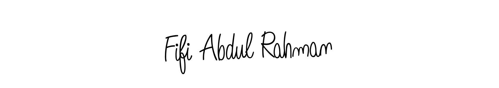 How to Draw Fifi Abdul Rahman signature style? Angelique-Rose-font-FFP is a latest design signature styles for name Fifi Abdul Rahman. Fifi Abdul Rahman signature style 5 images and pictures png